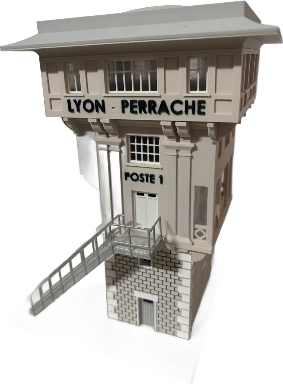 Poste d'aiguillage Lyon-Perrache, passerelle extérieure